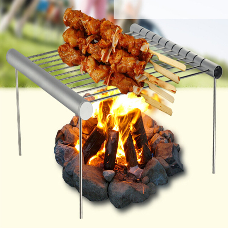Fold Mini Stainless Steel BBQ  - Camp Grill Portable Folding ulasan dan harga