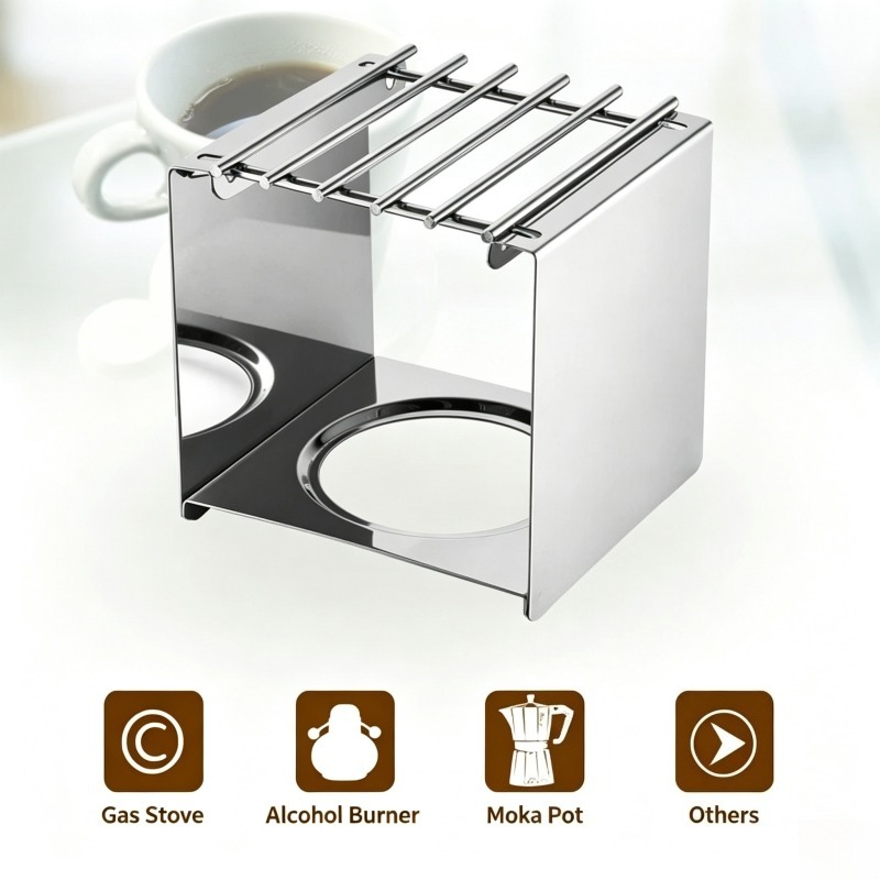 Stainless Steel Square Coffee  - Camping Cooking Gear ulasan dan harga