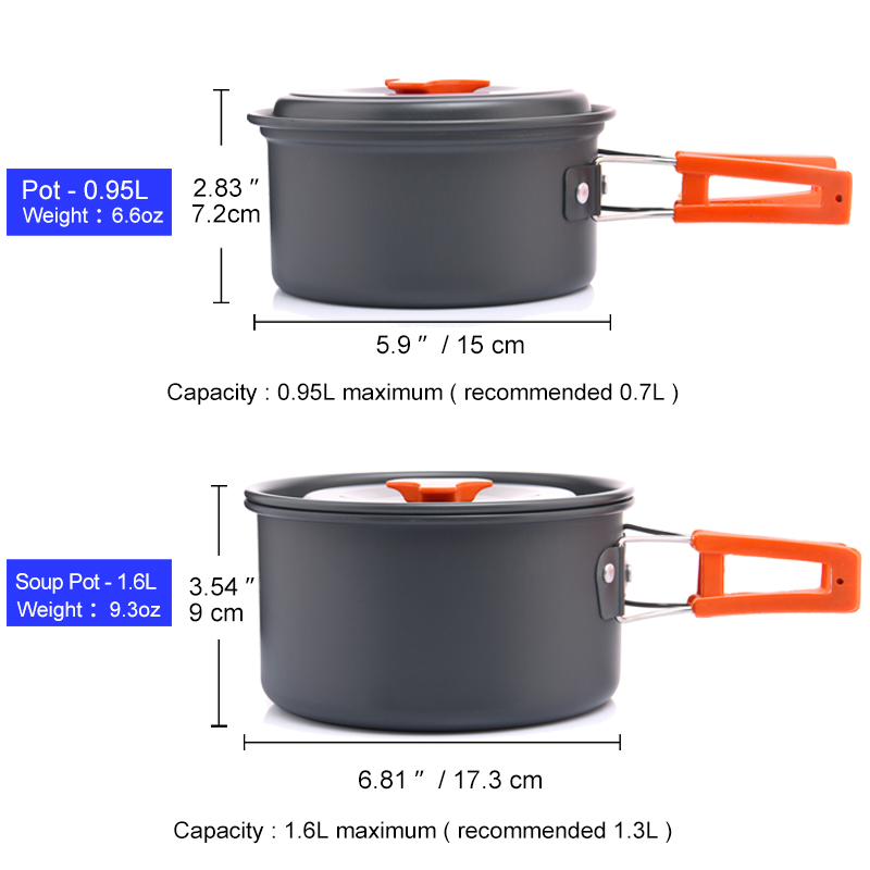 Widesea Camping Outdoor Cookwa - Camping Cooking Kits ulasan dan harga