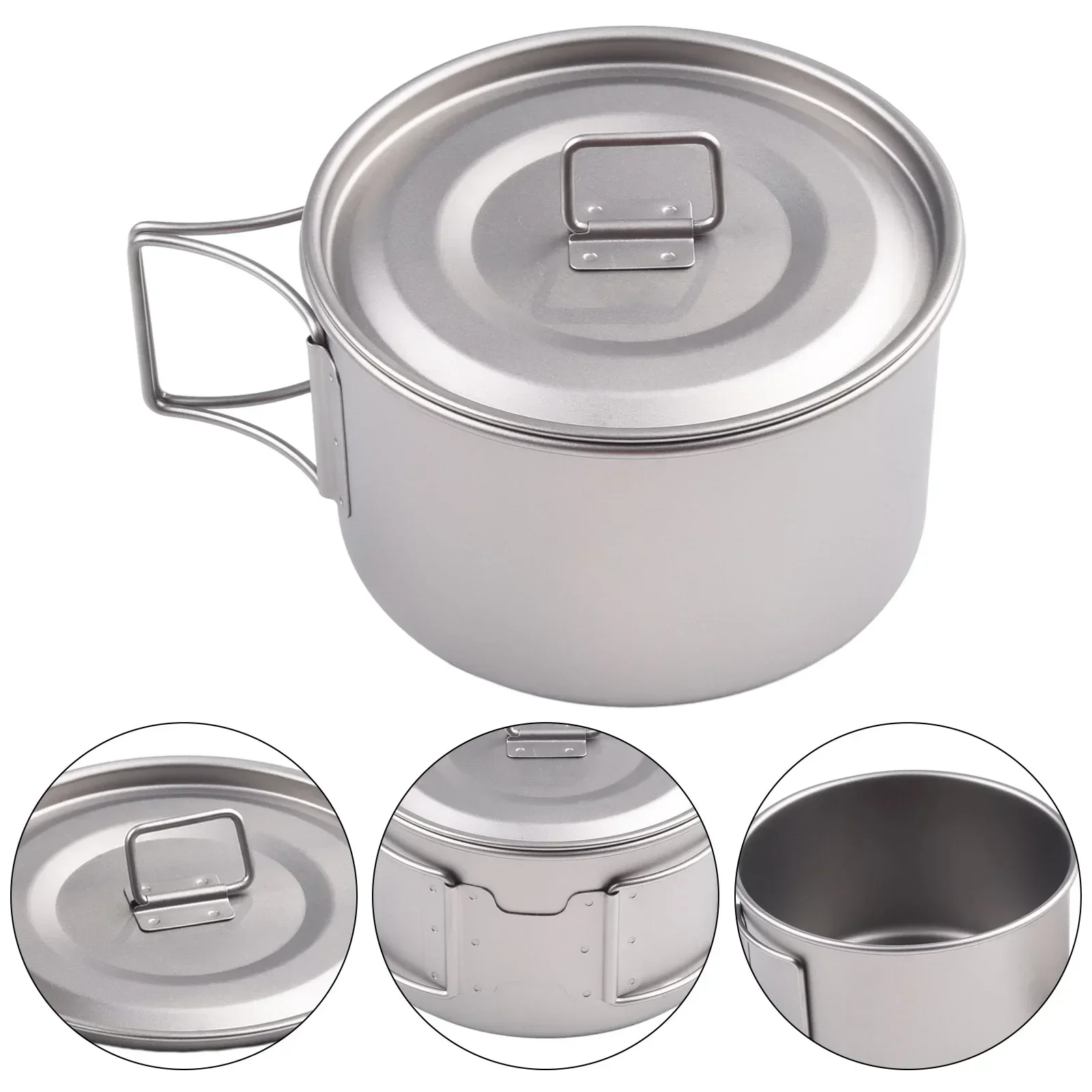 Titanium Bowl With Folding Han - Camping Cooking Container ulasan dan harga