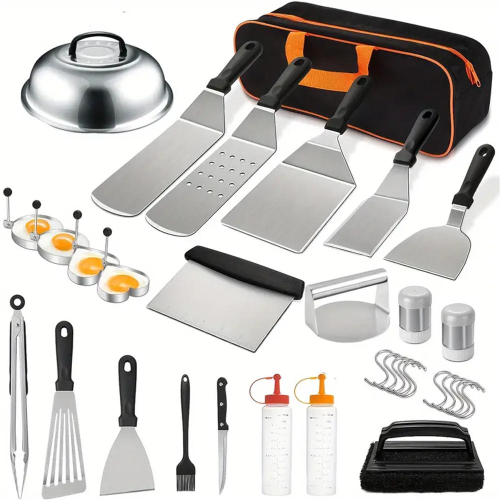 33Pcs Flat Top Griddle Accesso - Camping Cooking Flat Top ulasan dan harga