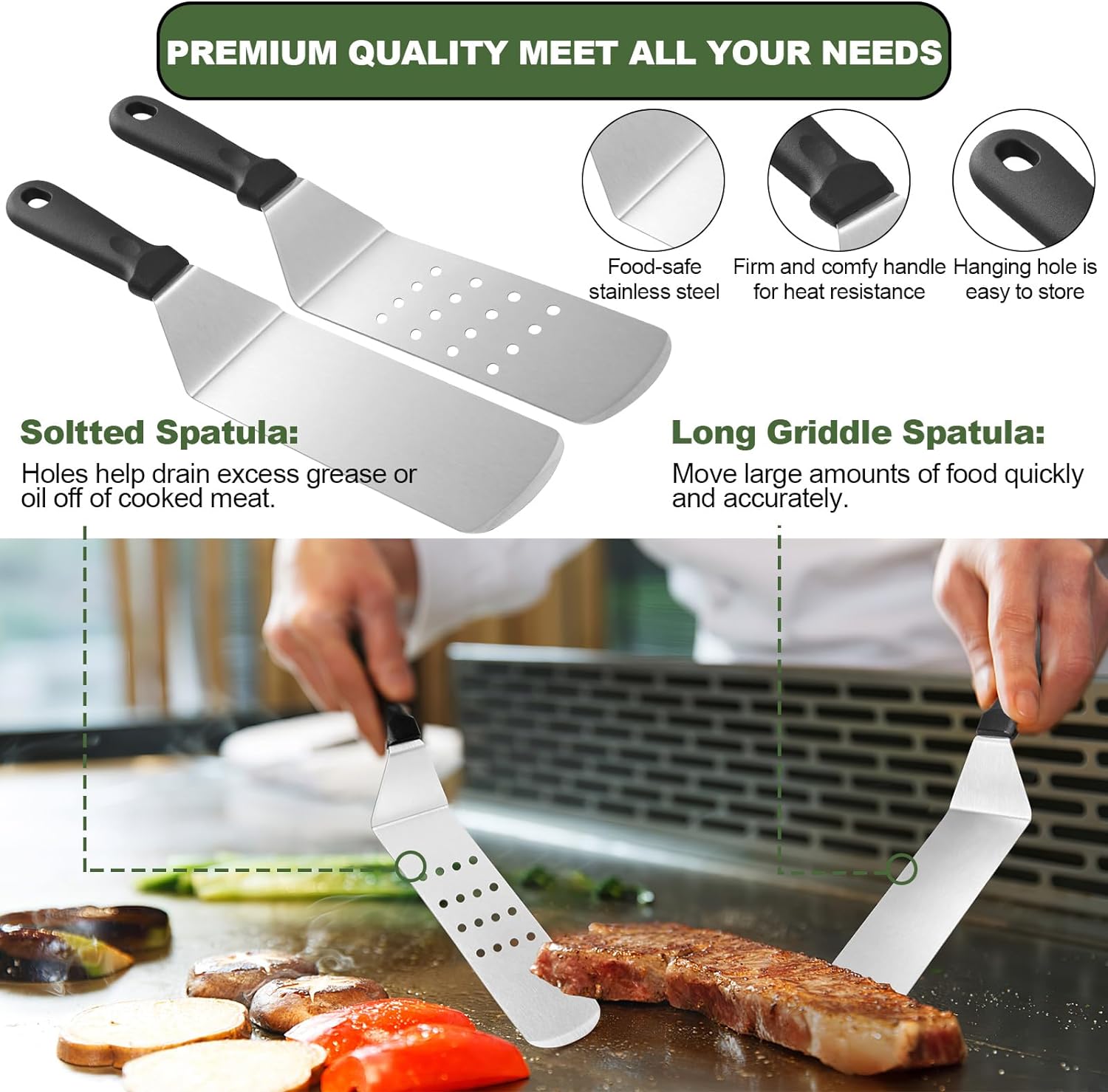 33Pcs Flat Top Griddle Accesso - Camping Cooking Flat Top ulasan dan harga