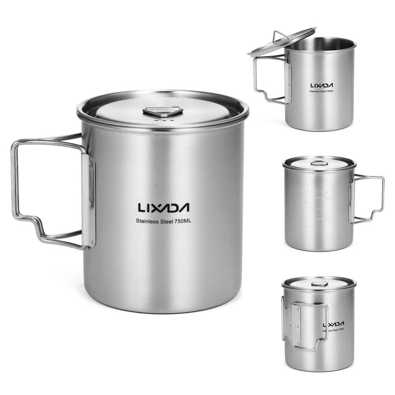 Lixada 750ml Cup Outdoor Stain - Camping Cooking Backpack ulasan dan harga