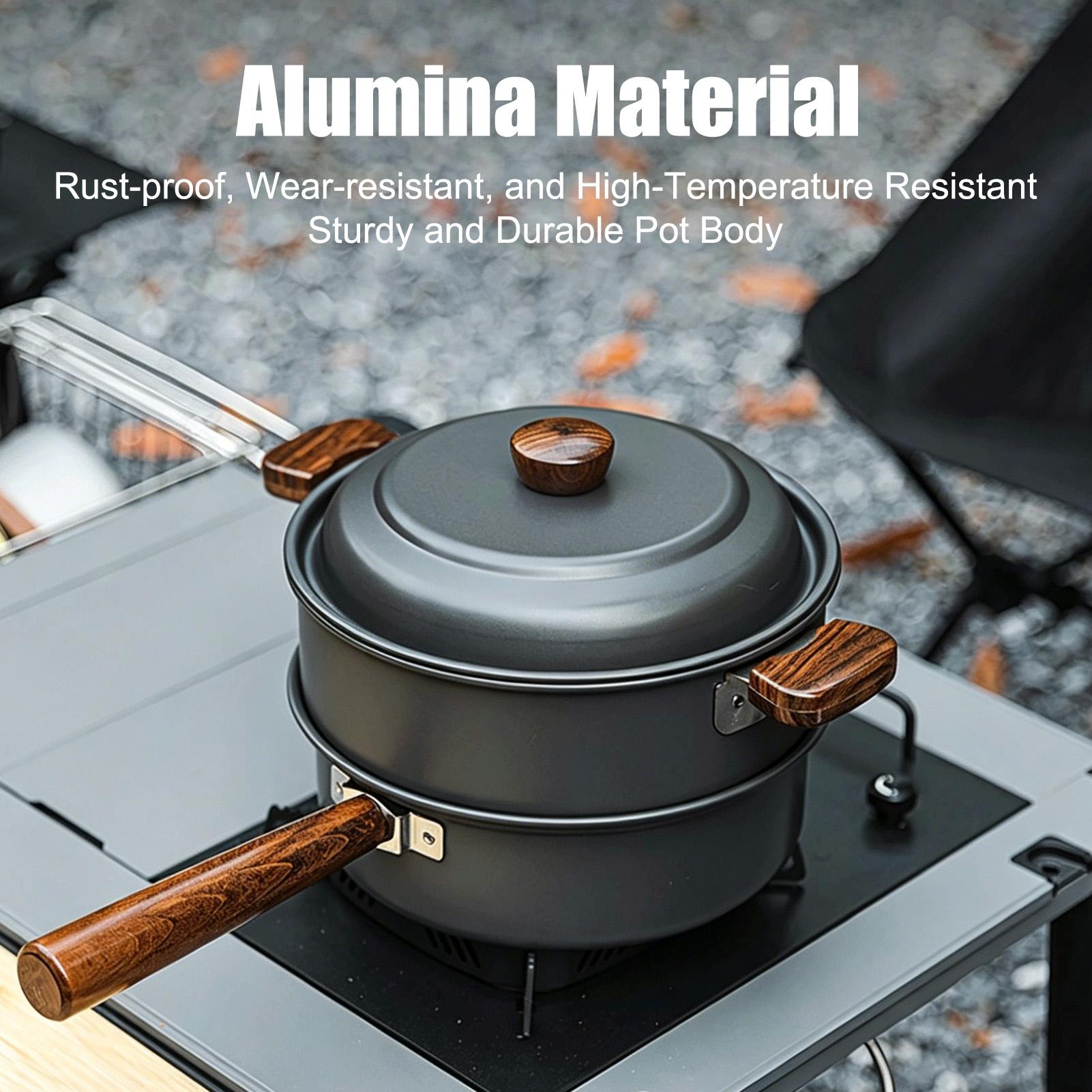 Camping Pot Portable Large Lig - Camping Double Cooking Stove ulasan dan harga