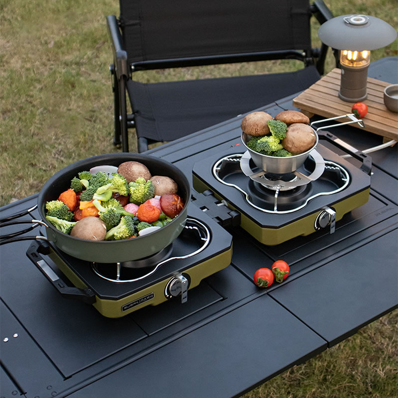 Camping Stove Double Burner Po - Camping Double Cooking Stove ulasan dan harga