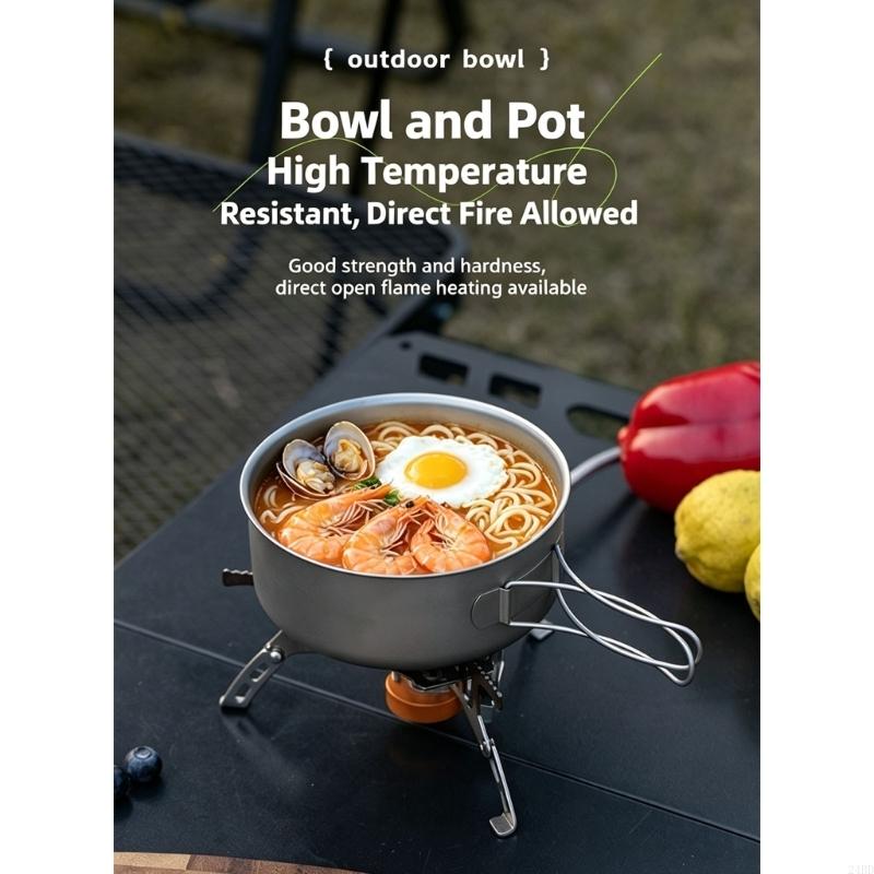 Metal Camping Bowl with Wire H - Camping No Cooking Meals ulasan dan harga