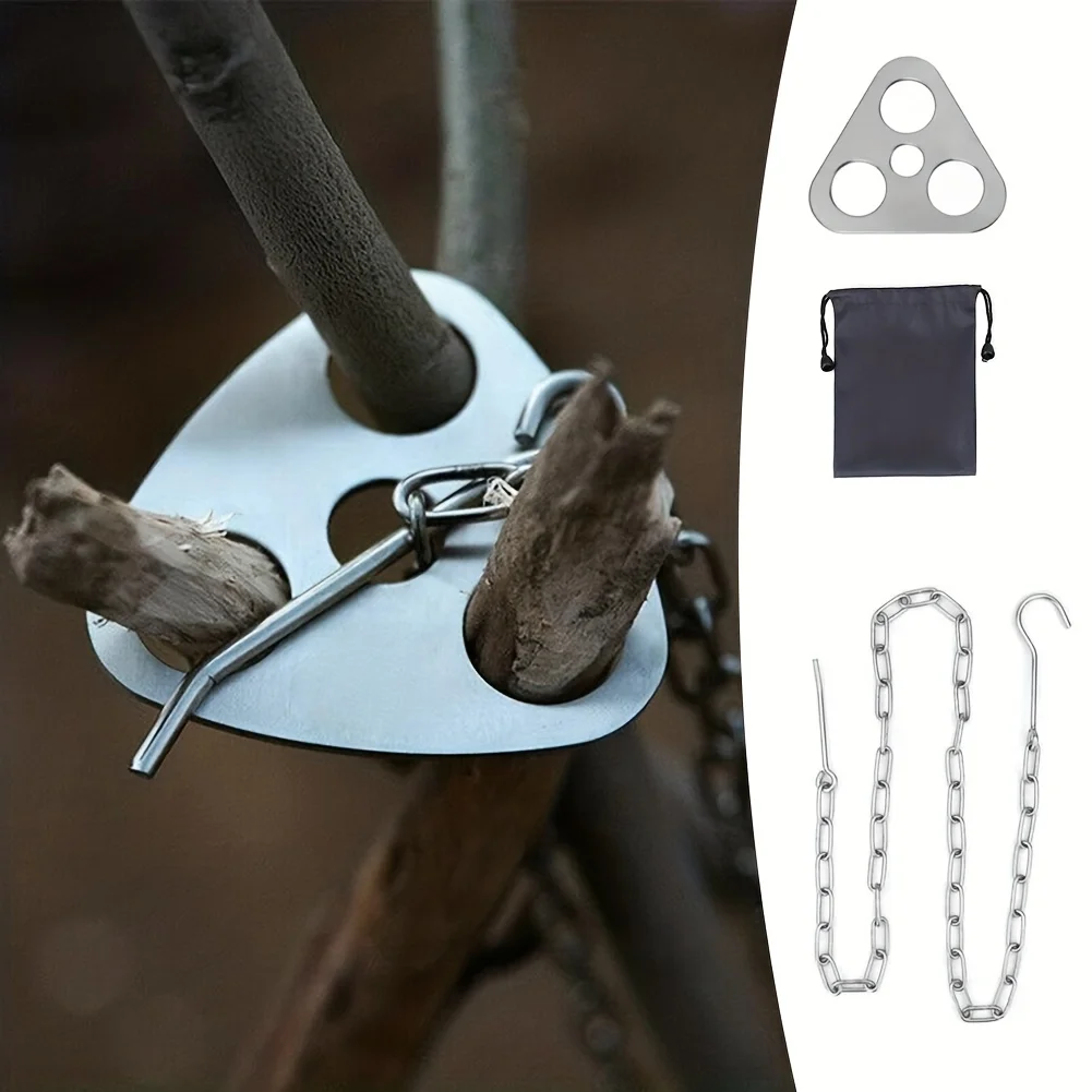 Outdoor BBQ Tripod Portable De - Camping Cooking Gear ulasan dan harga