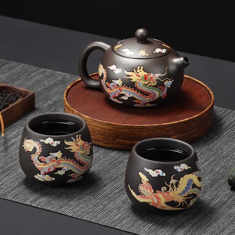 135-350ml Dragon Teapot Chines - Camping Cooking Gear ulasan dan harga
