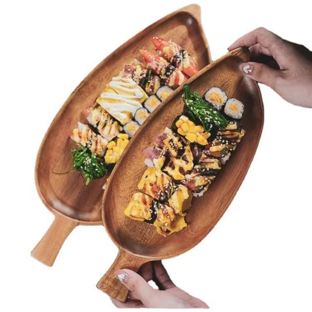 Wooden Leaf Shaped Waterproof  - Camping Cooking Meat ulasan dan harga