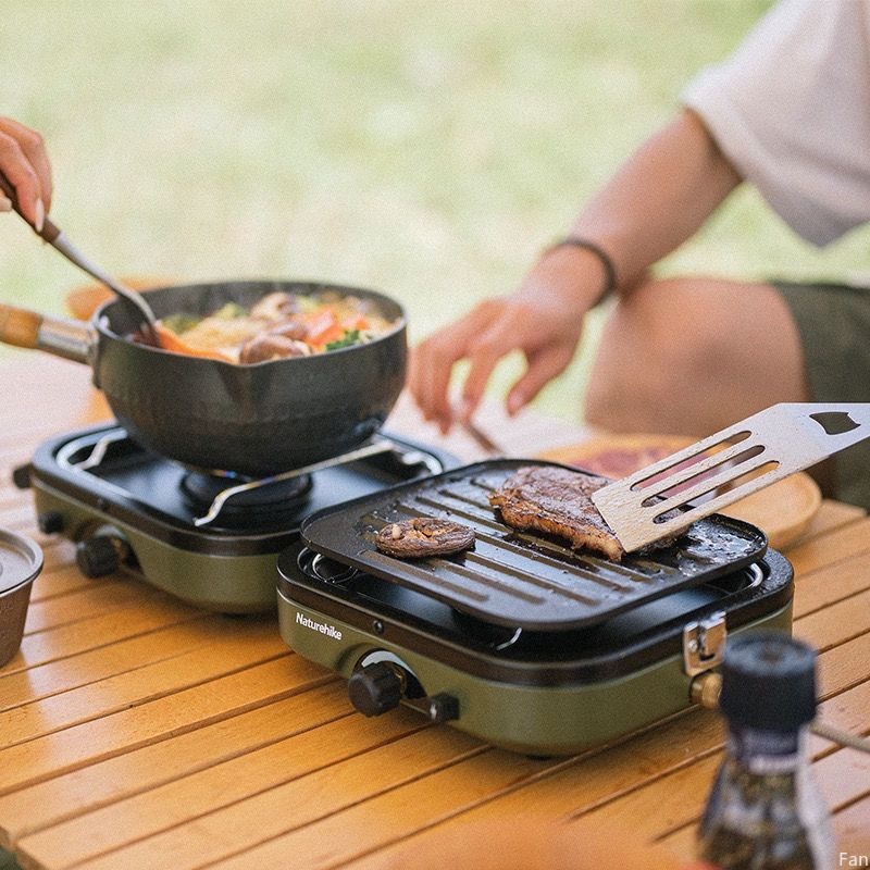 Naturehike Stove Folding Doubl - Camping Double Cooking Stove ulasan dan harga