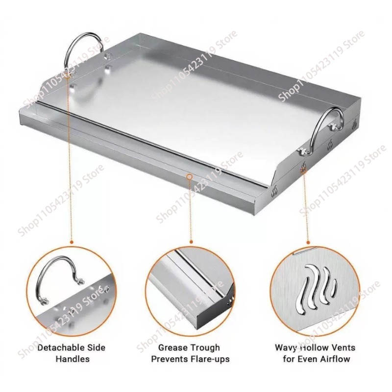 Stainless Steel Griddle BBQ To - Camping Cooking Flat Top ulasan dan harga