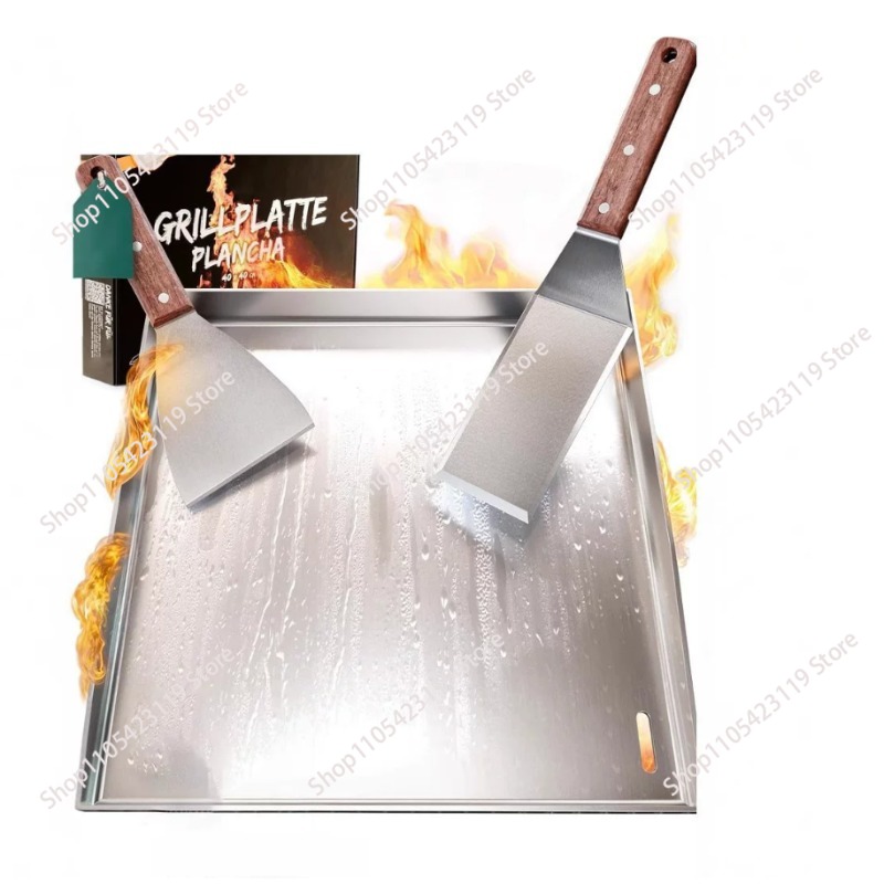 Stainless Steel Griddle BBQ To - Camping Cooking Flat Top ulasan dan harga
