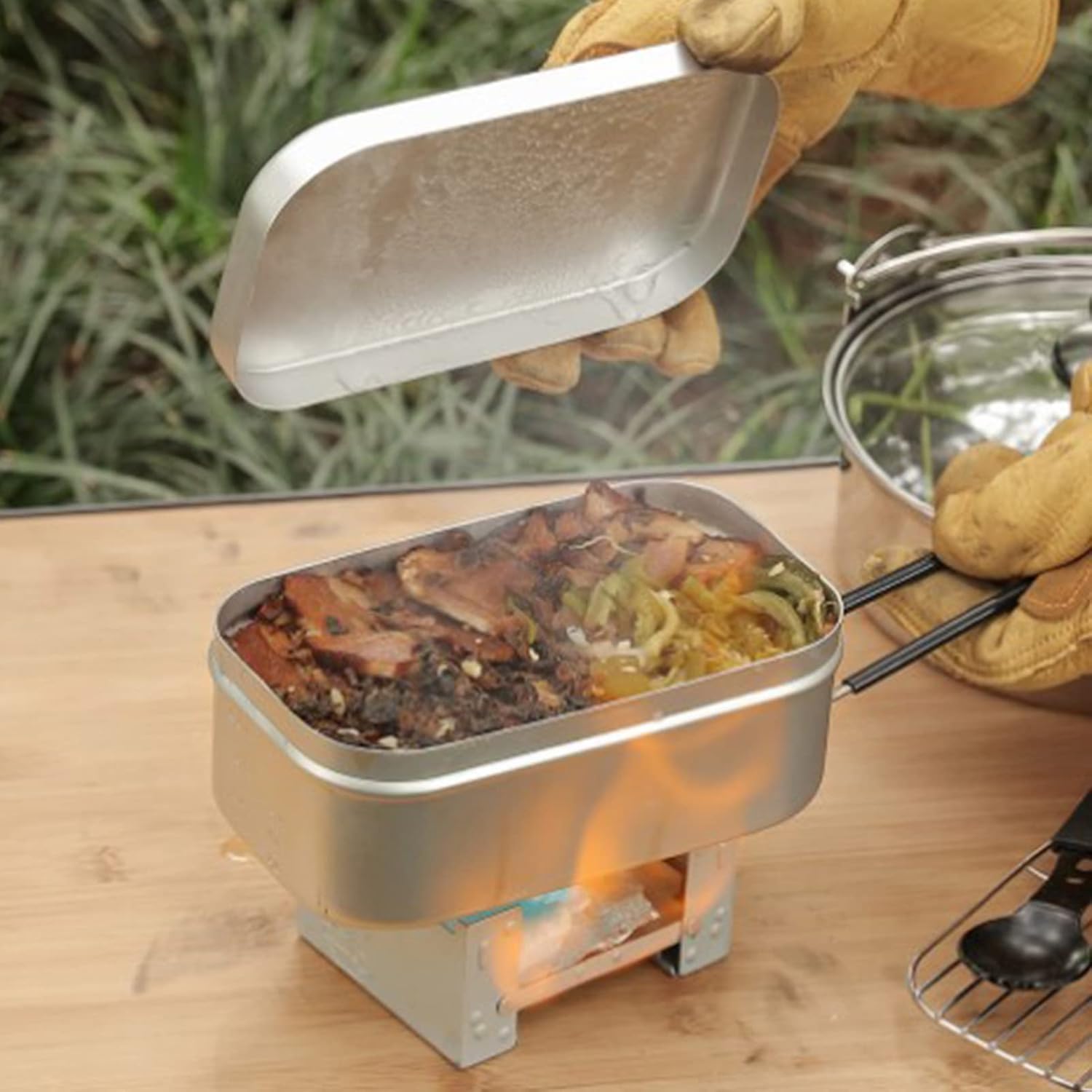 Foldable Bento Box Handle, Lun - Camping Cooking Books ulasan dan harga