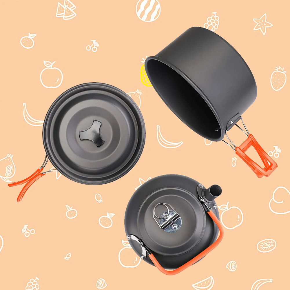 Camping Cookware Kit Kettle Po - Camping Cooking Kits ulasan dan harga