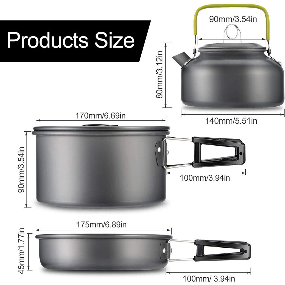 Outdoor Camping Cookware Set M - Camping Cooking Books ulasan dan harga
