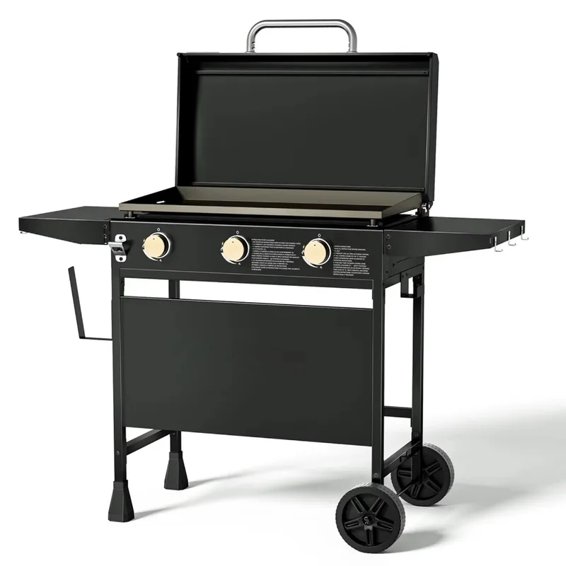 Wheeled Outdoor Flat-Top Cooki - Camping Cooking Flat Top ulasan dan harga