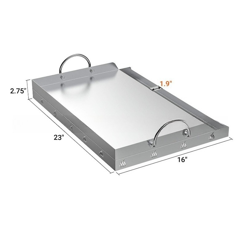 Stainless Steel Griddle BBQ To - Camping Cooking Flat Top ulasan dan harga