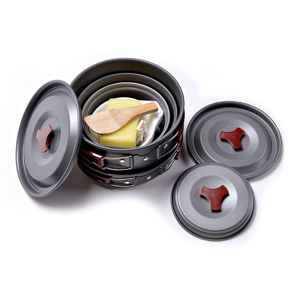 Outdoor Camping Cookware Kit N - Camping Cooking Roll ulasan dan harga