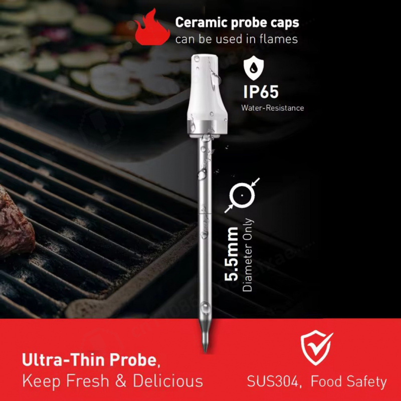 Wireless Bluetooth Smart Meat  - Meat Thermometer Camp ulasan dan harga