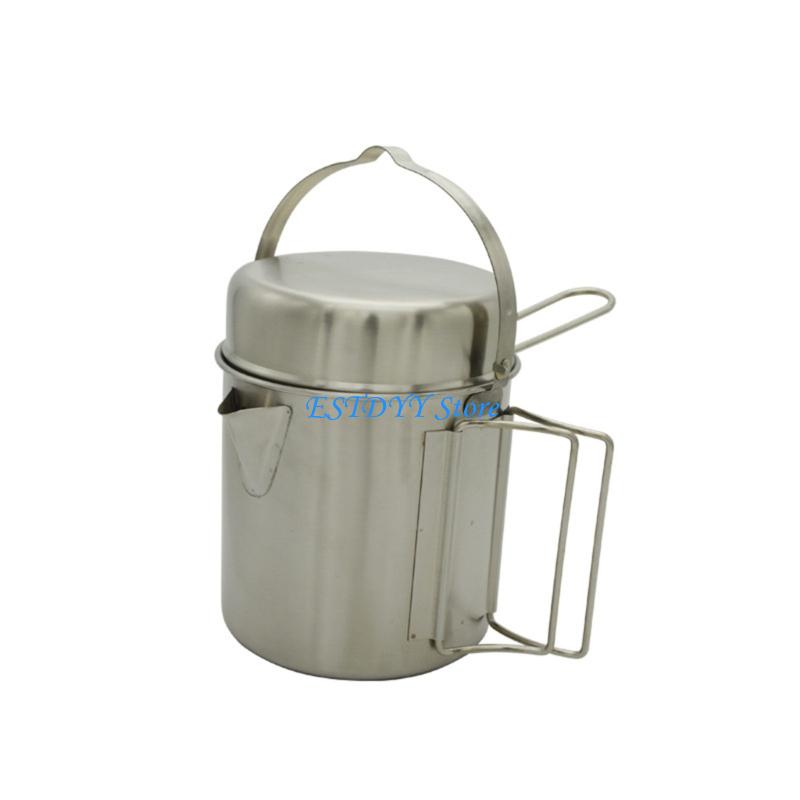 G6DE Outdoor Cook Pot in Metal - Camping No Cooking Meals ulasan dan harga