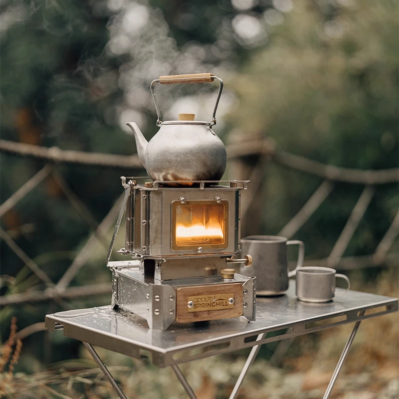 Vintage Style Camping Stove Du - Camping Double Cooking Stove ulasan dan harga